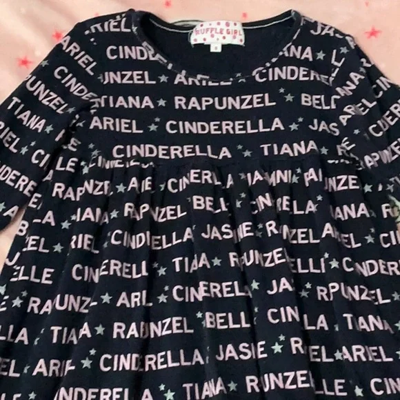 Disney Princess Navy Blue Casual Dress for Kids - Picture 4 of 5